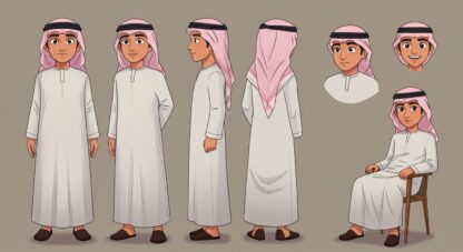 ⁦شخصيه طفل عربي⁩ - الصورة ⁦2⁩